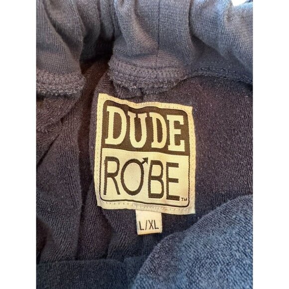 Dude Robe Pants Blue L/XL Lounge Pants Men Lined Sweatpants elastic Drawstring - Picture 5 of 5